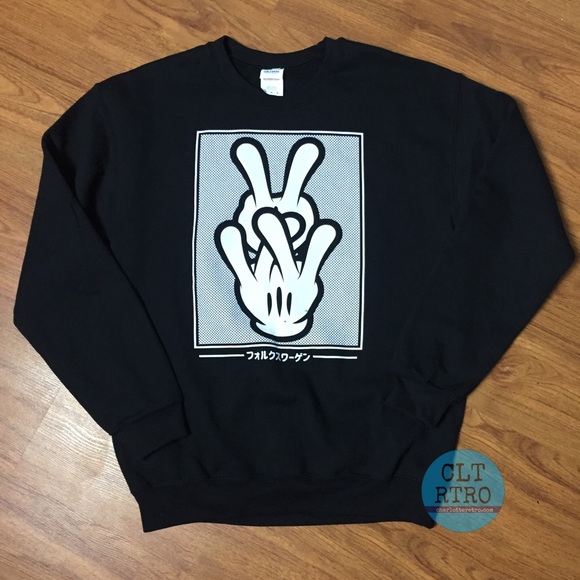 mickey hands sweatshirt
